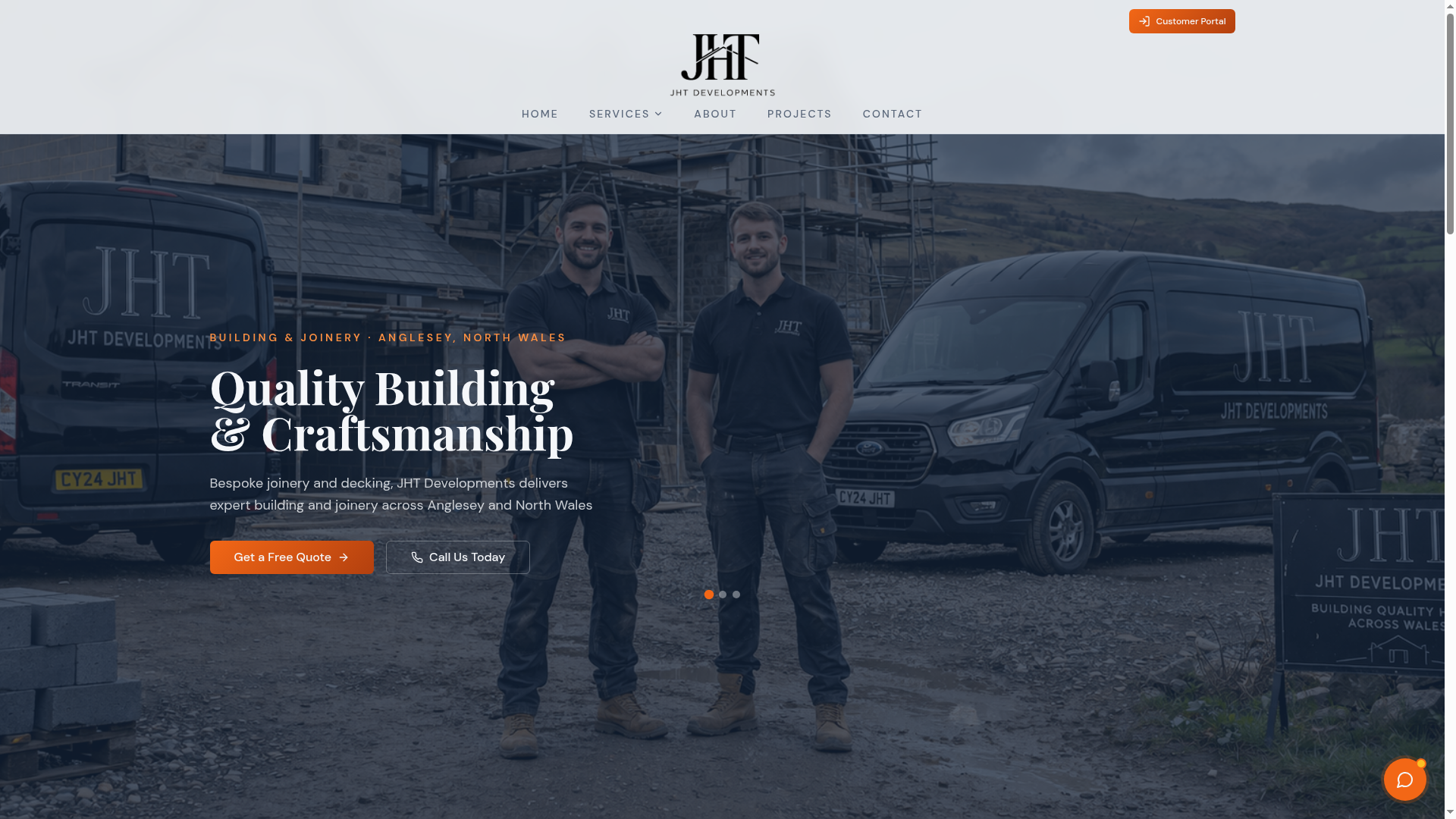 JHT Developments Ltd website screenshot